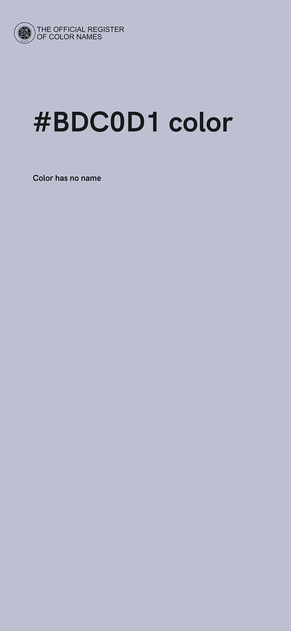 #BDC0D1 color image