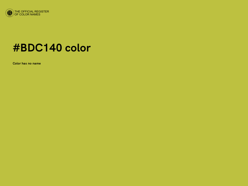 #BDC140 color image