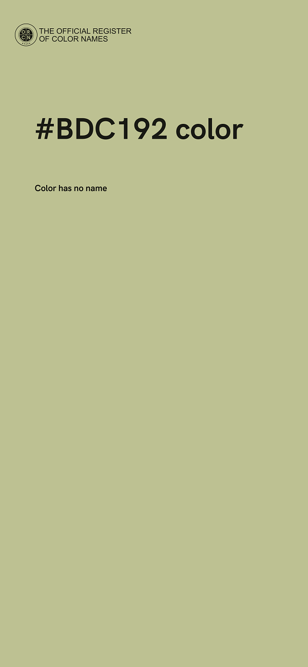 #BDC192 color image