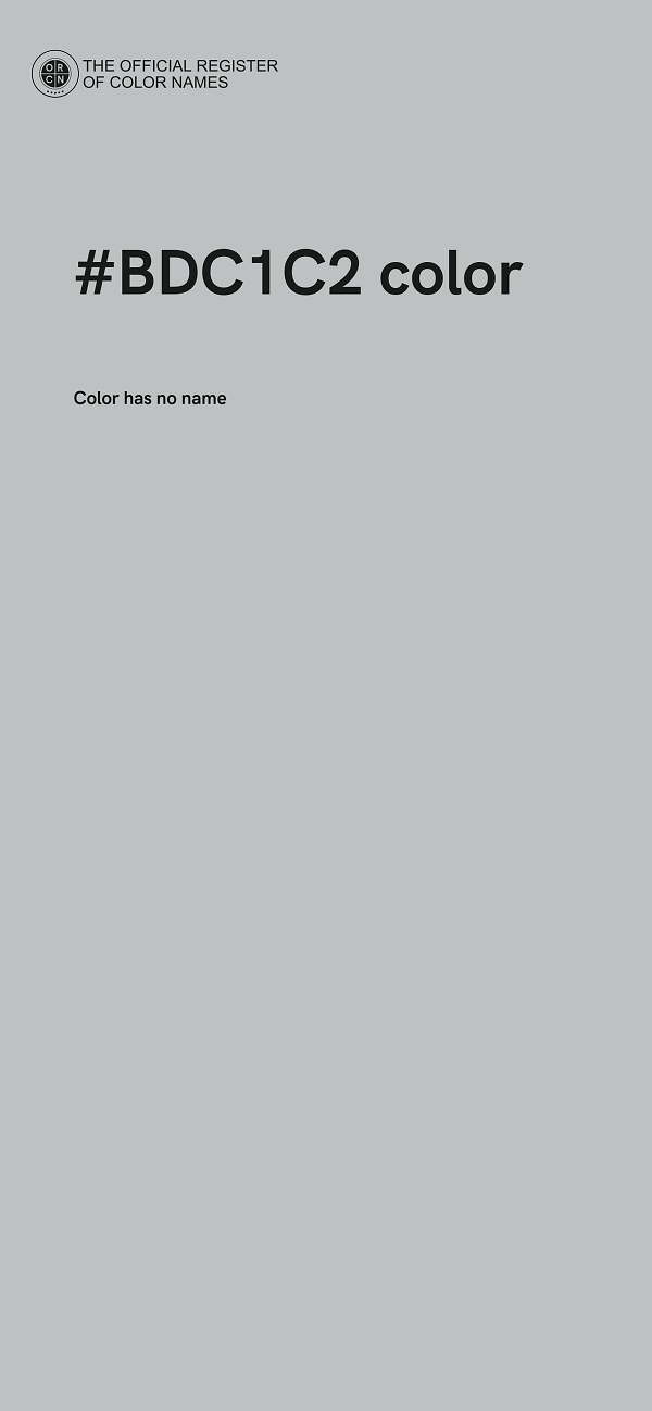 #BDC1C2 color image