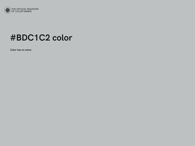 #BDC1C2 color image