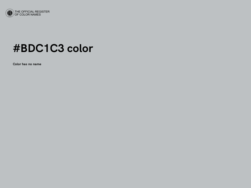 #BDC1C3 color image