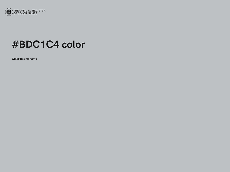 #BDC1C4 color image