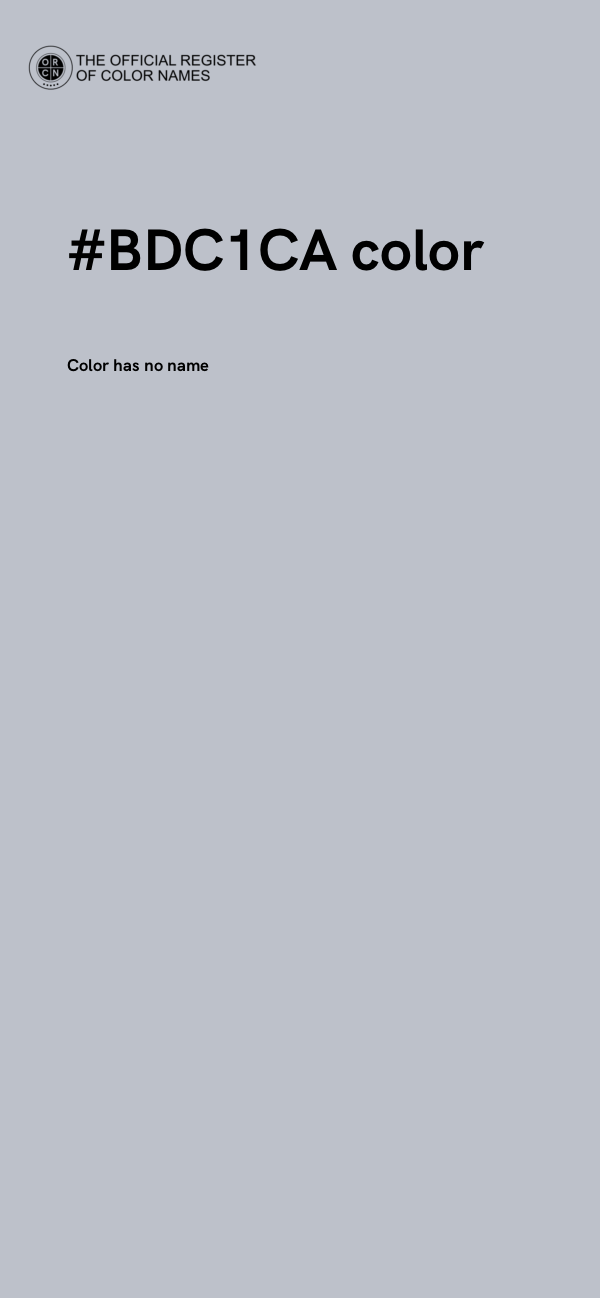 #BDC1CA color image