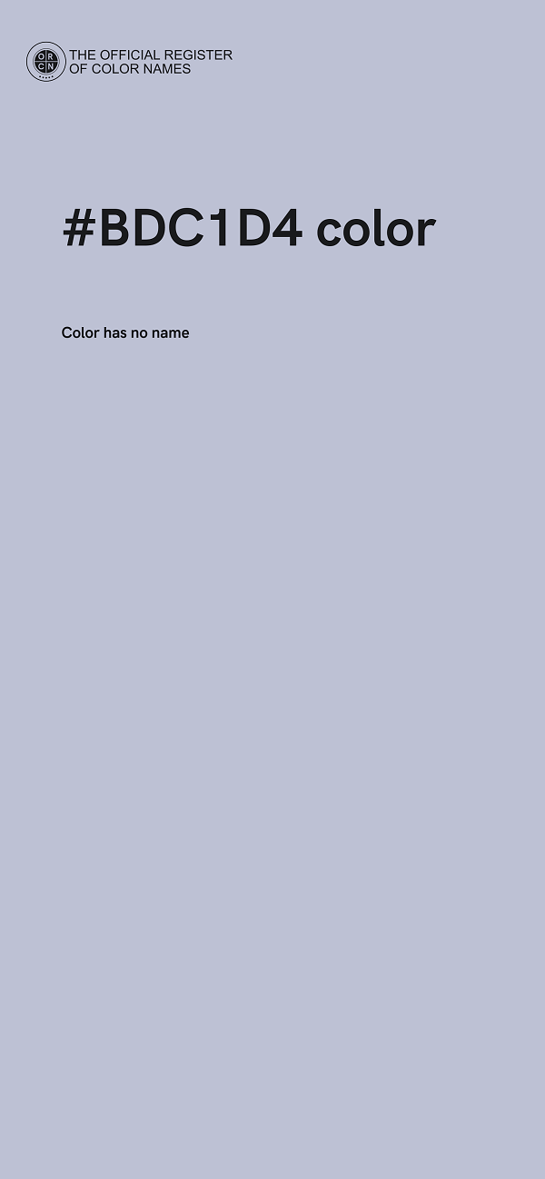 #BDC1D4 color image