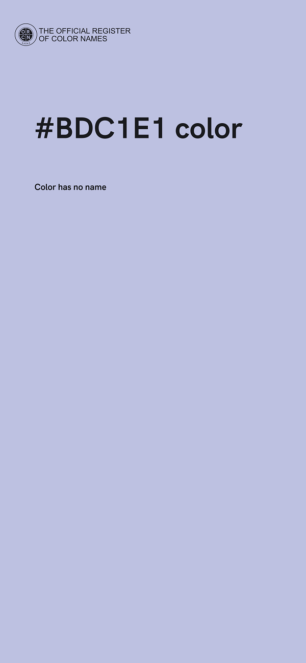 #BDC1E1 color image