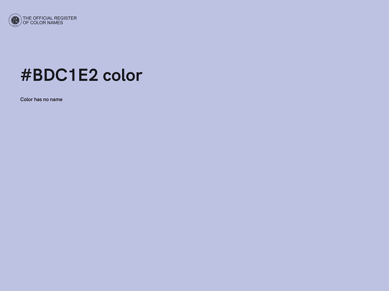 #BDC1E2 color image