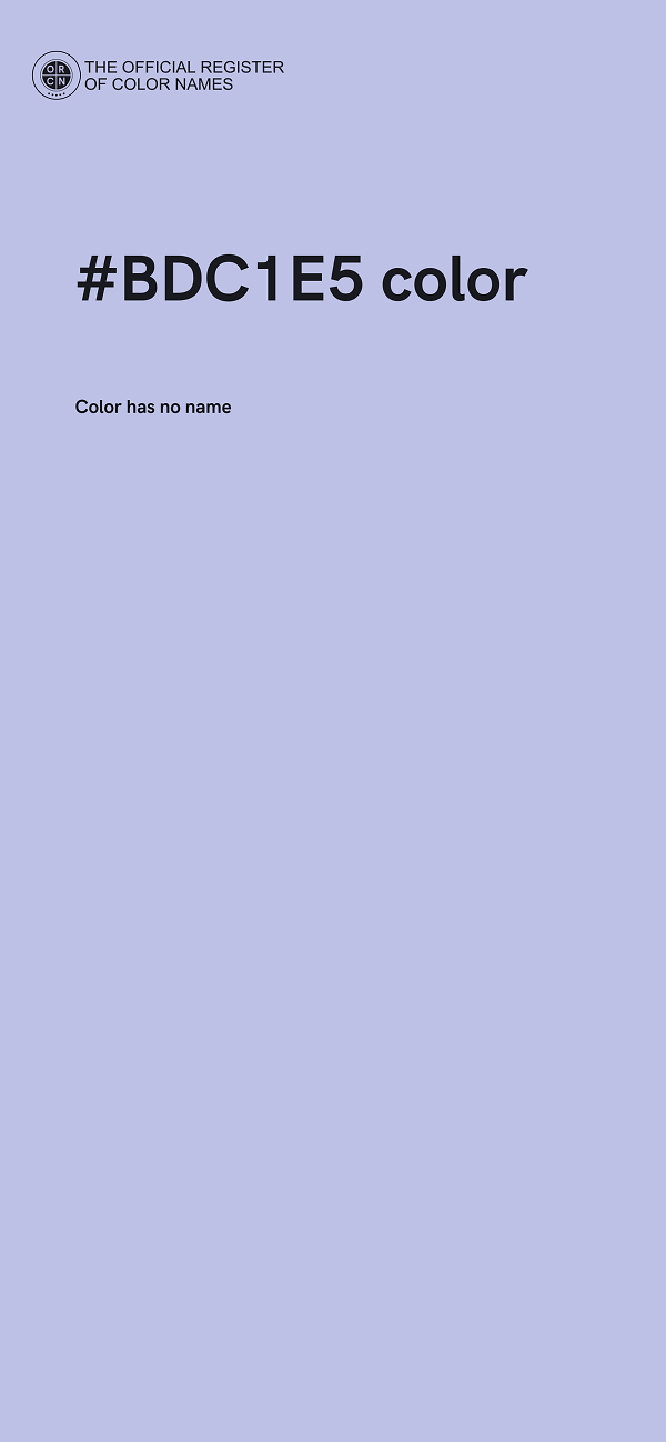 #BDC1E5 color image