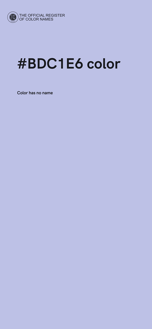 #BDC1E6 color image