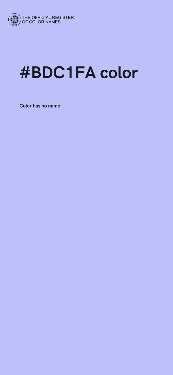 #BDC1FA color image