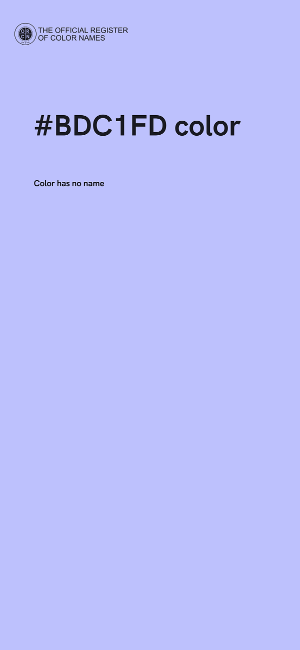 #BDC1FD color image
