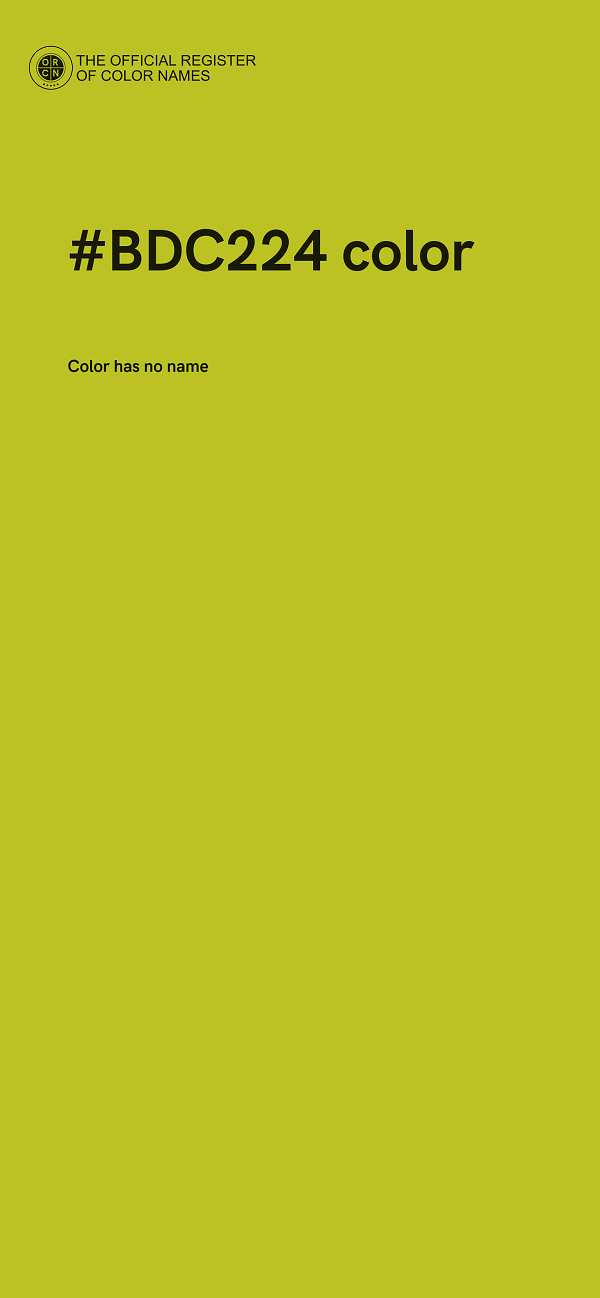#BDC224 color image
