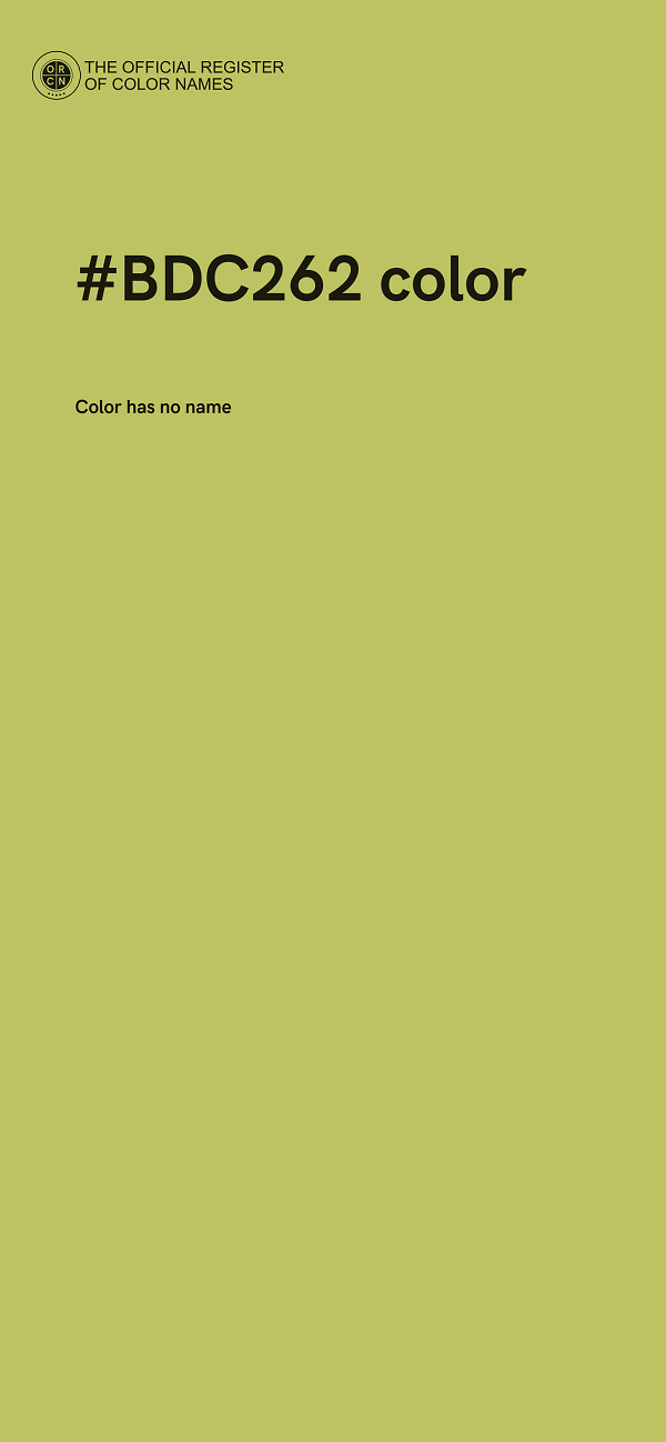 #BDC262 color image