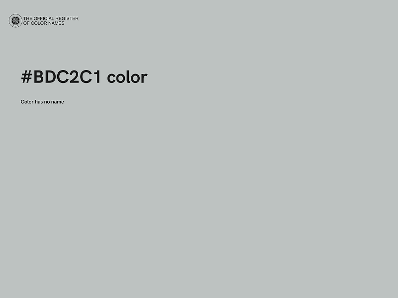 #BDC2C1 color image