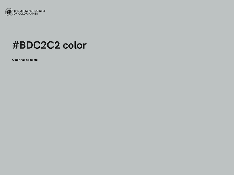 #BDC2C2 color image