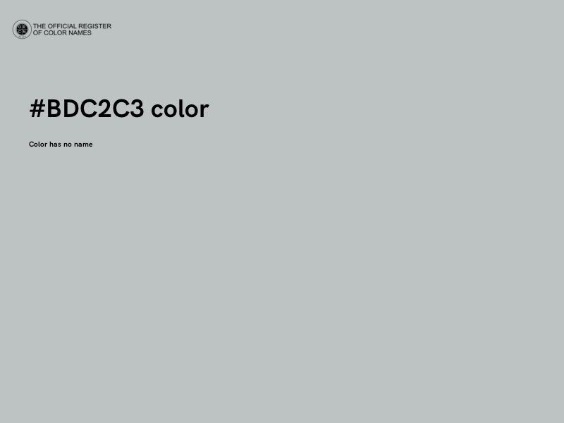 #BDC2C3 color image