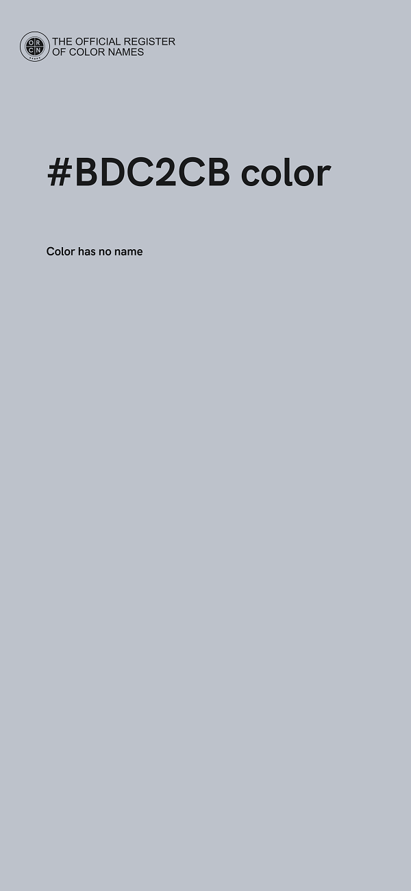 #BDC2CB color image