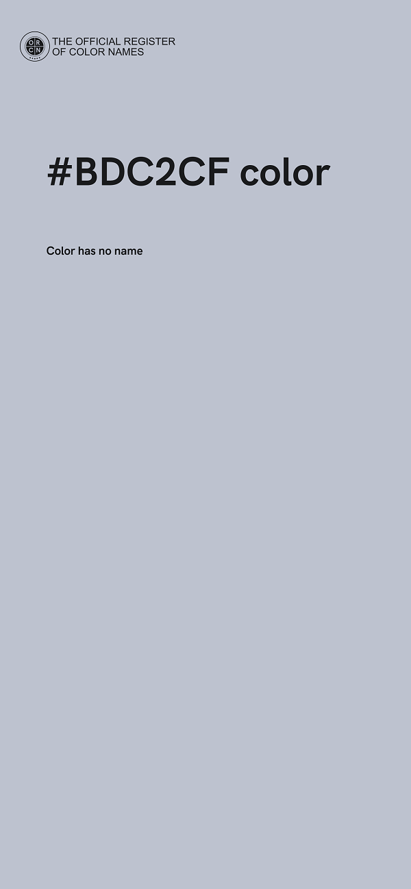#BDC2CF color image