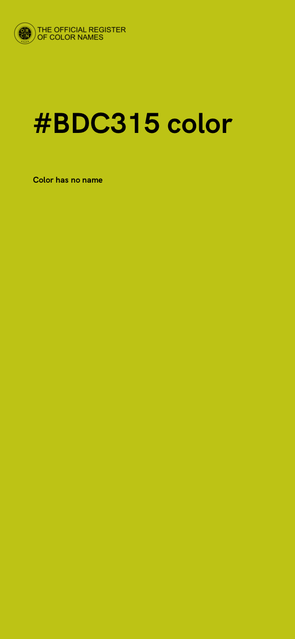 #BDC315 color image