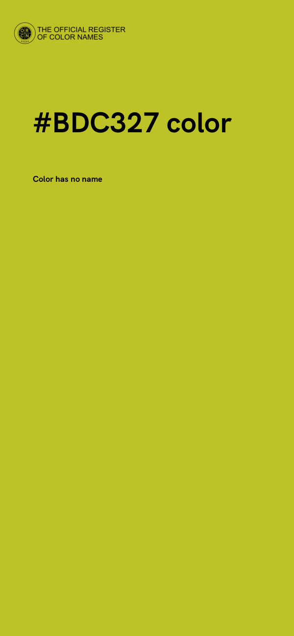 #BDC327 color image