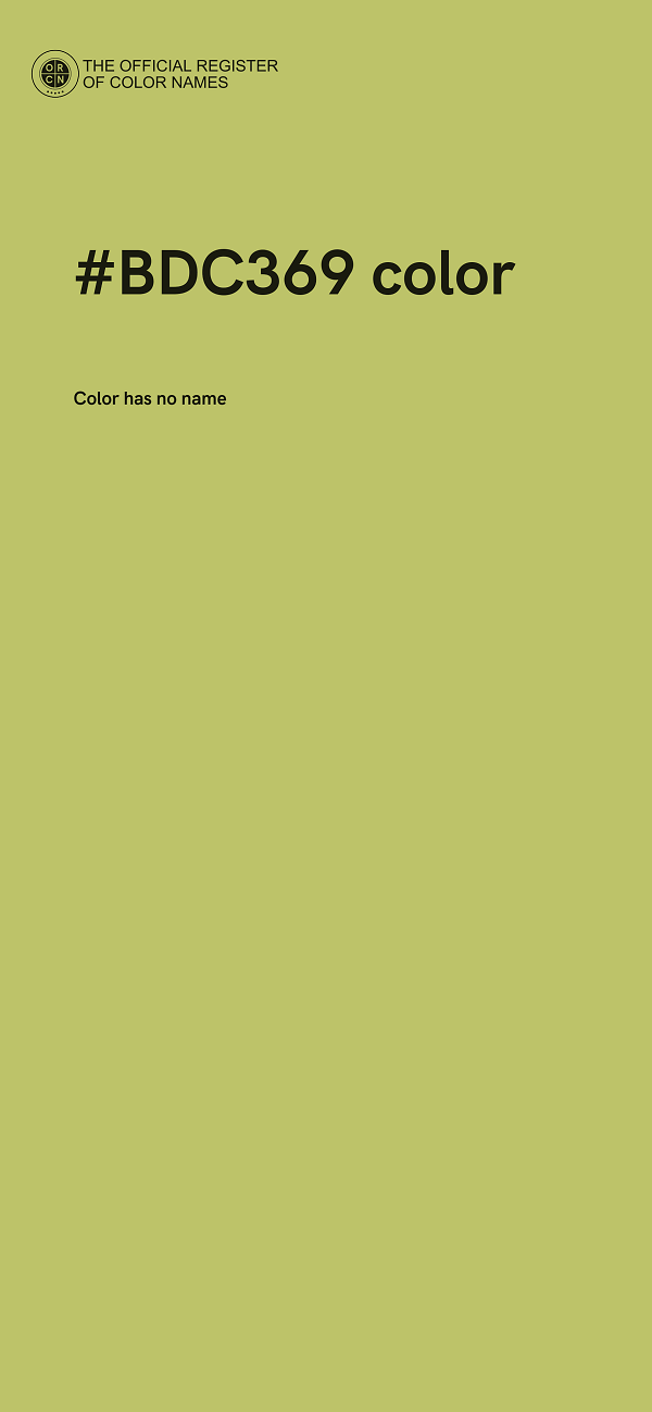 #BDC369 color image
