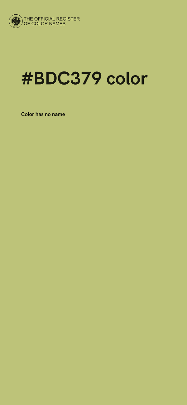 #BDC379 color image