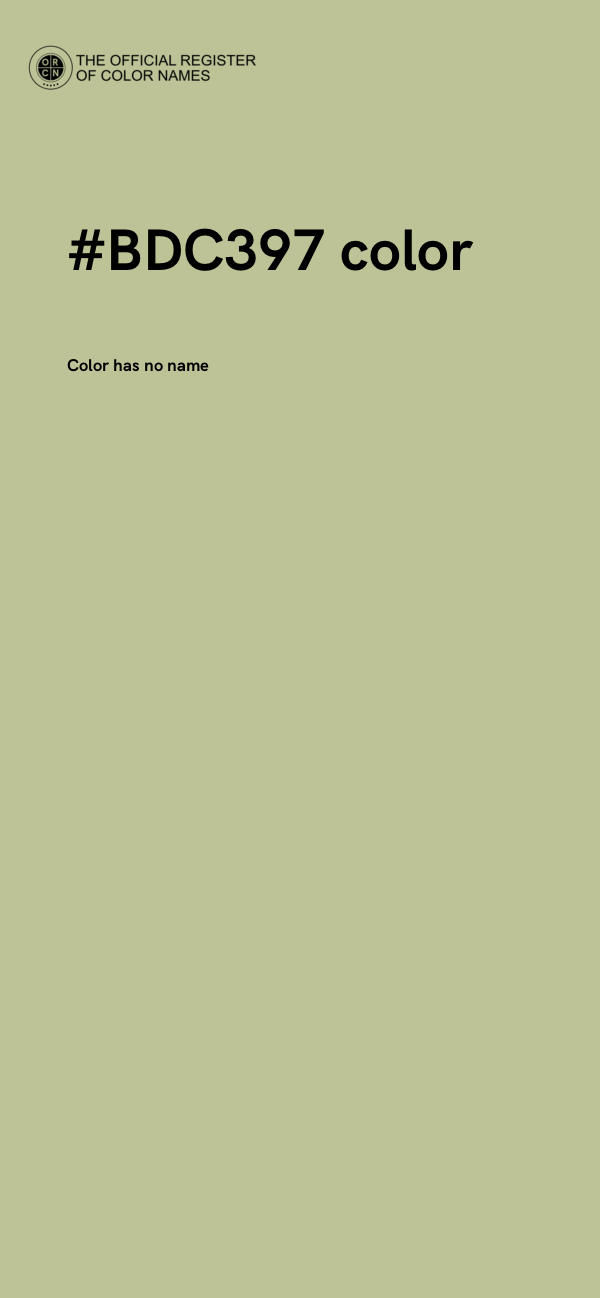 #BDC397 color image