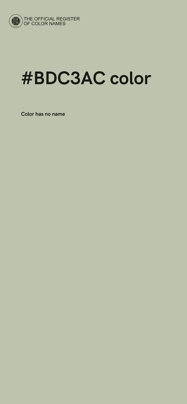 #BDC3AC color image