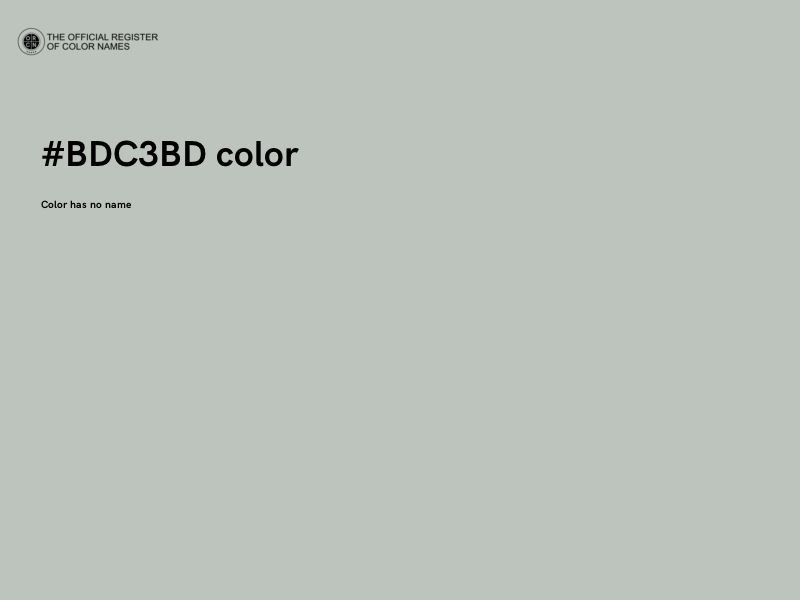 #BDC3BD color image