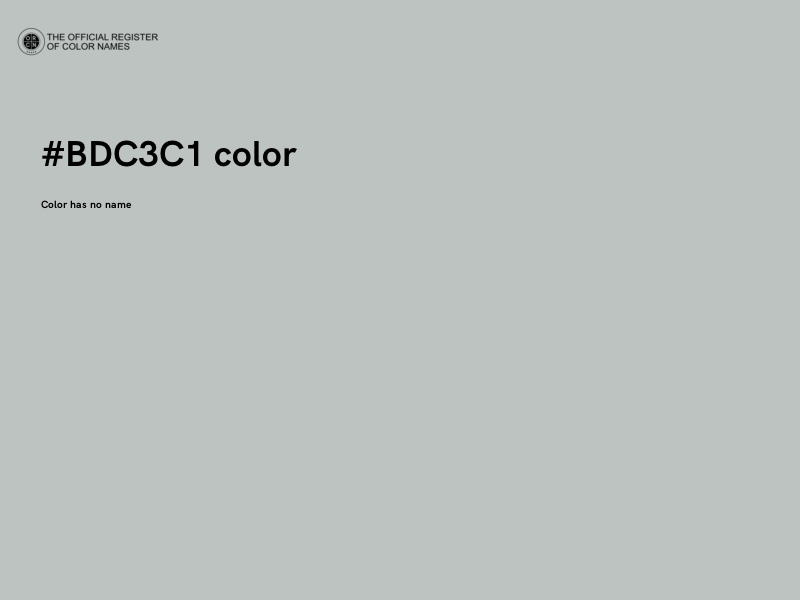 #BDC3C1 color image