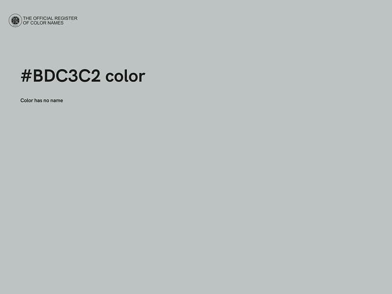 #BDC3C2 color image