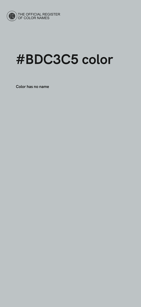 #BDC3C5 color image