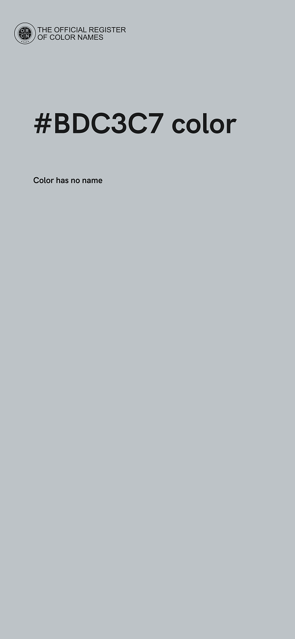 #BDC3C7 color image