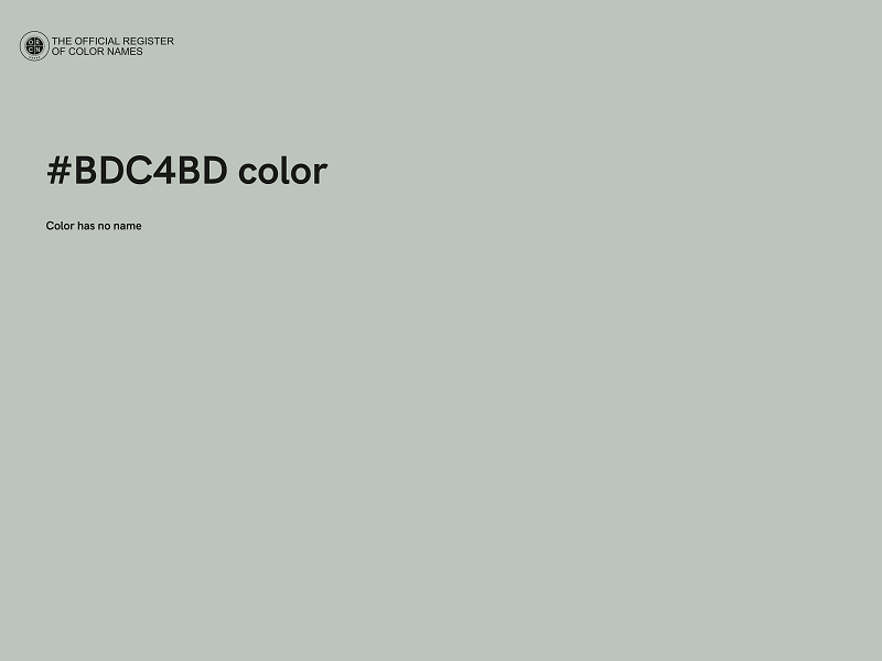 #BDC4BD color image