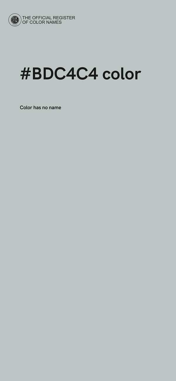 #BDC4C4 color image