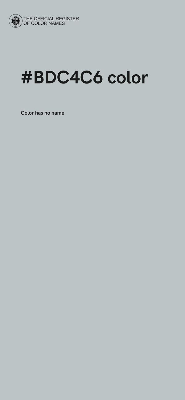 #BDC4C6 color image