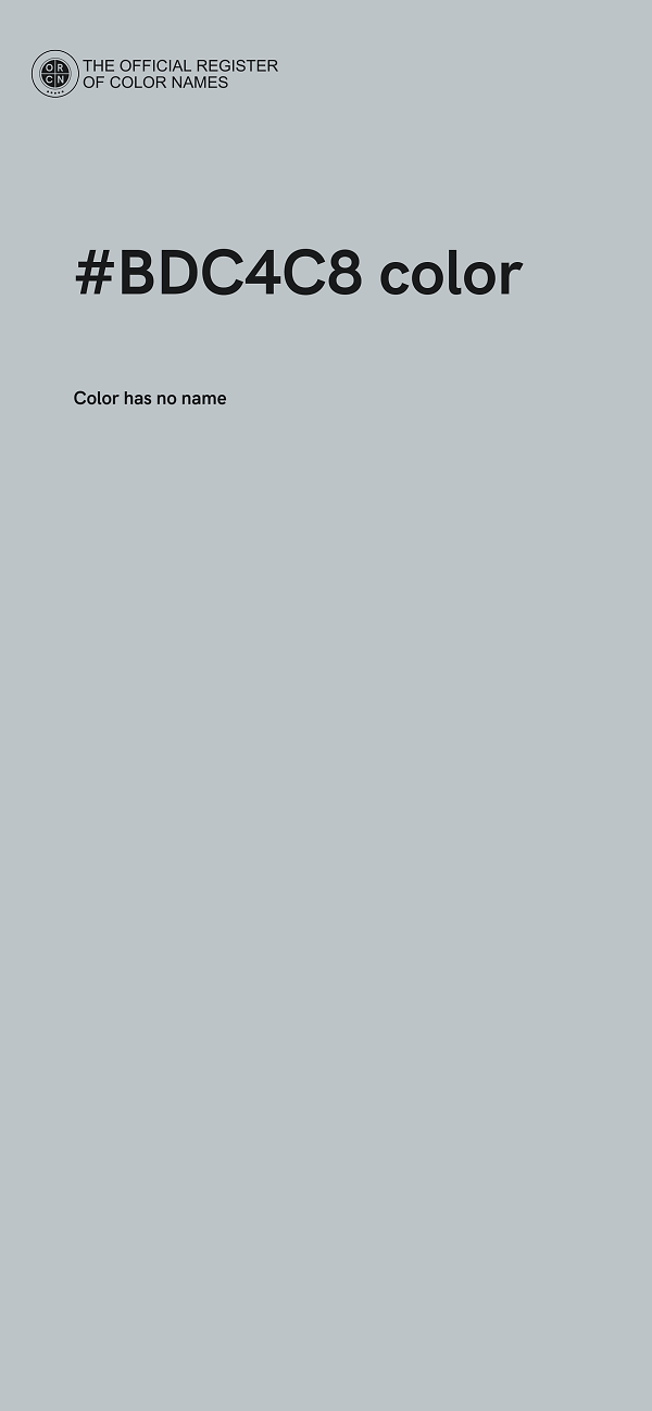 #BDC4C8 color image