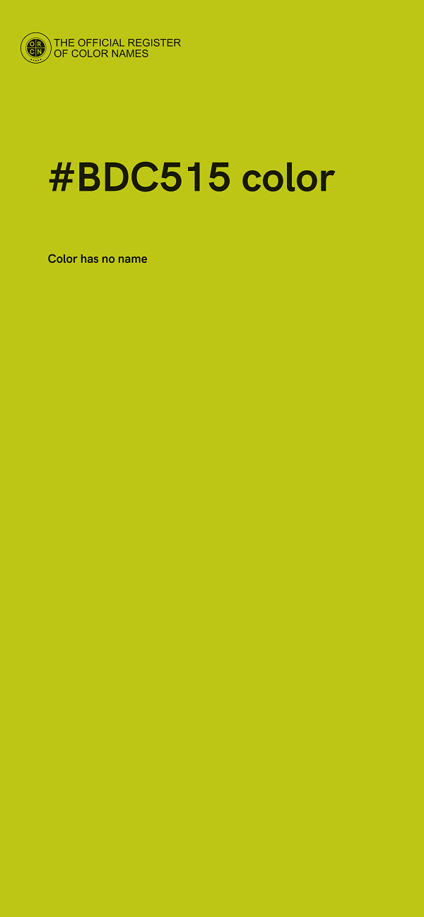 #BDC515 color image