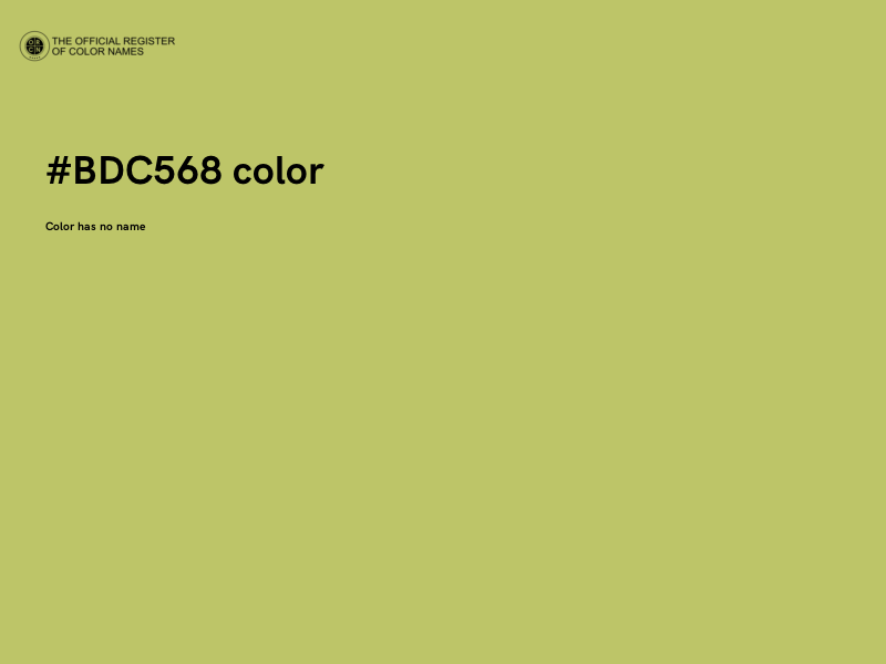 #BDC568 color image