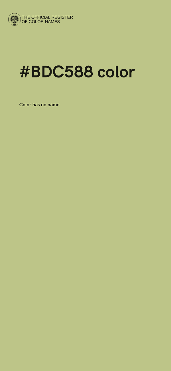 #BDC588 color image