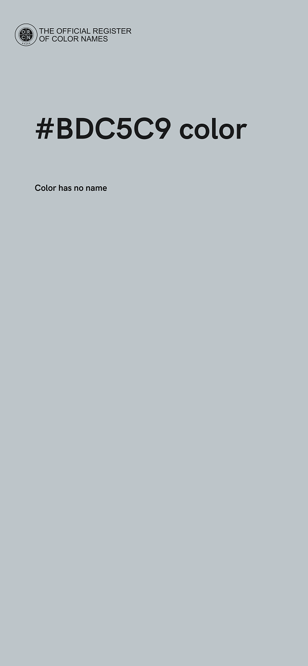 #BDC5C9 color image