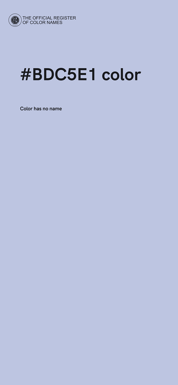 #BDC5E1 color image
