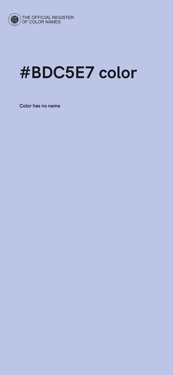 #BDC5E7 color image
