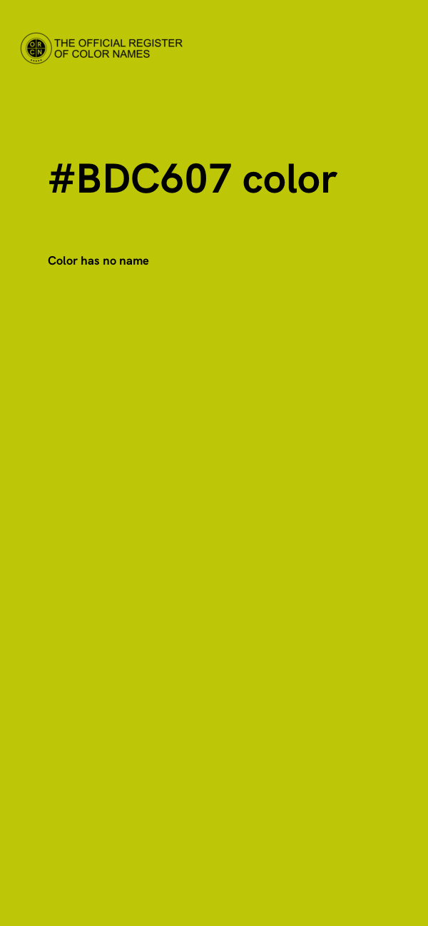 #BDC607 color image
