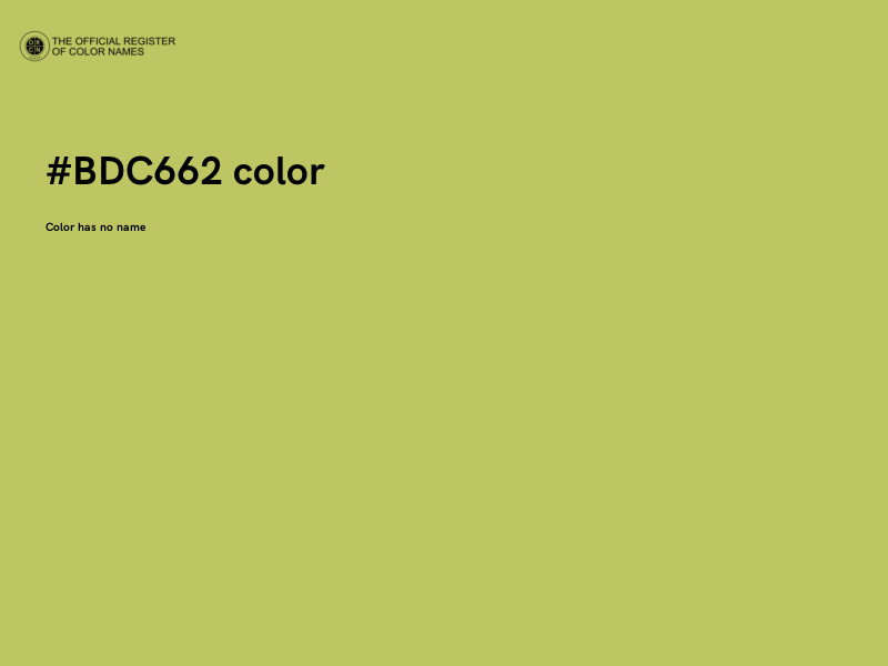 #BDC662 color image