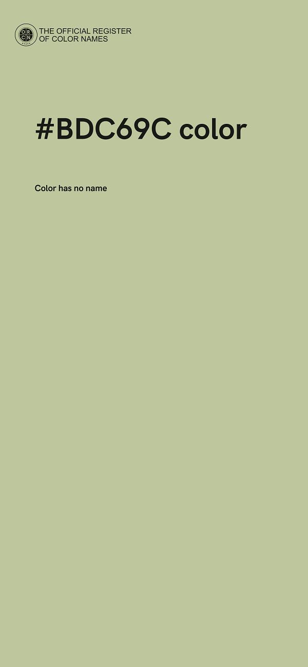 #BDC69C color image