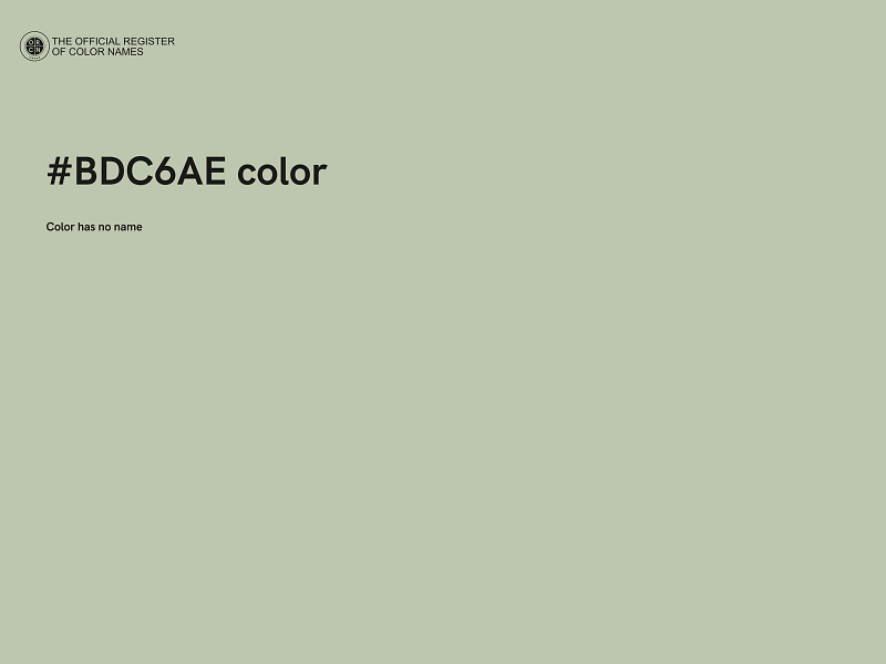 #BDC6AE color image