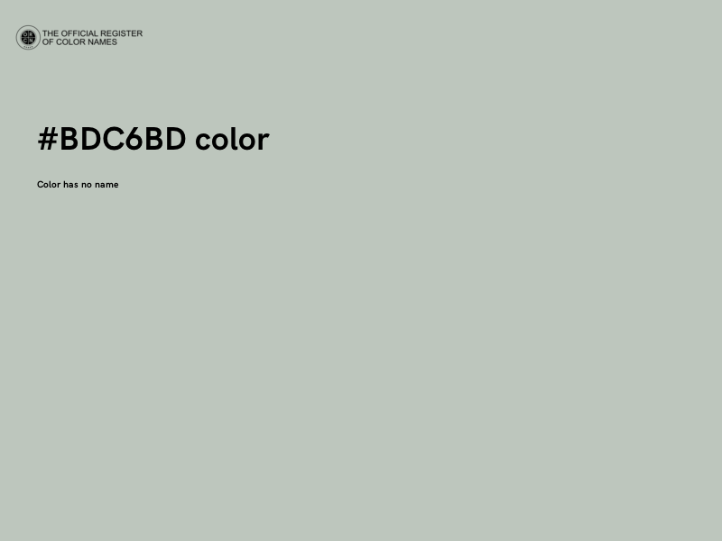 #BDC6BD color image
