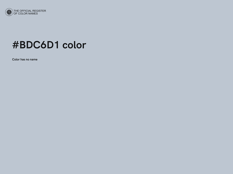 #BDC6D1 color image