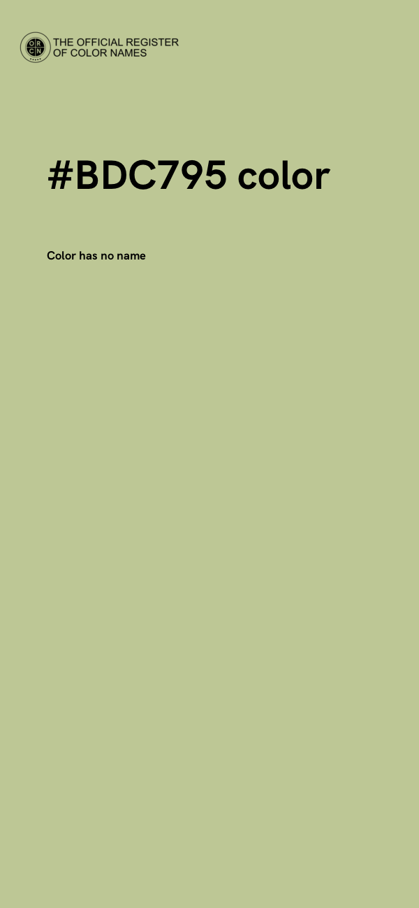 #BDC795 color image